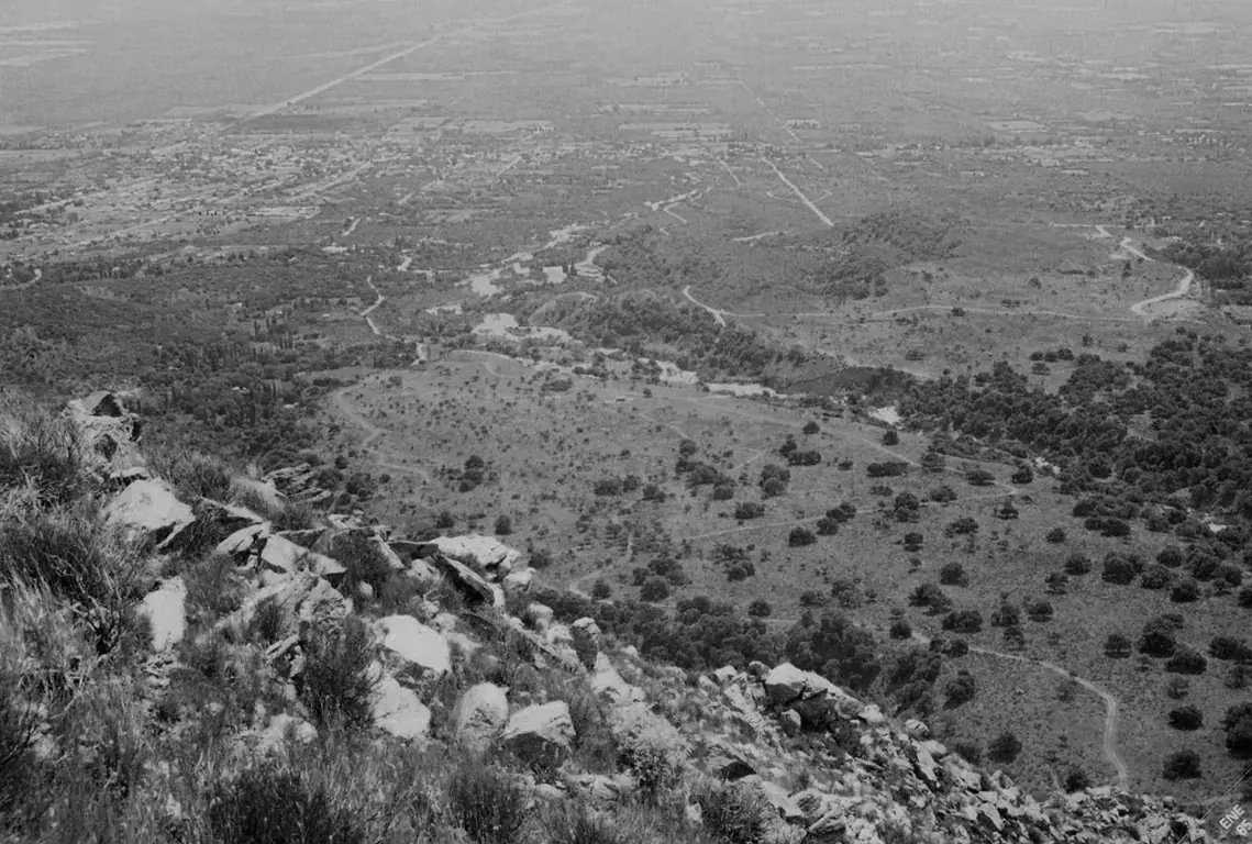 Vista desde el Cerro Chumamaya, año 1980